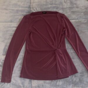 Ann Taylor, Size XS, form fitting, burgundy wine, dress top.